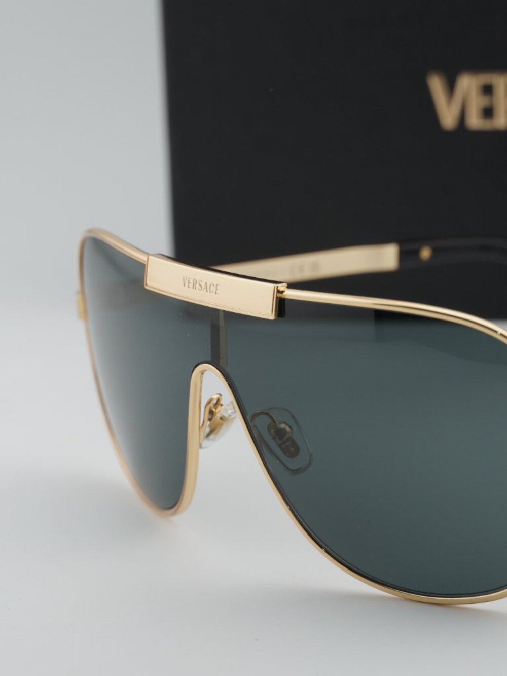 Versace VE2293 1002/87 Square Sunglasses – Gold/Grey - Picture 5 of 9